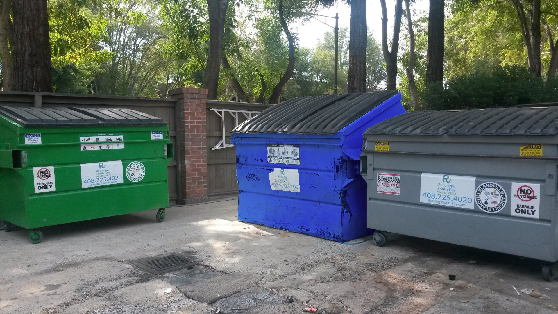 Commercial Dumpsters set out