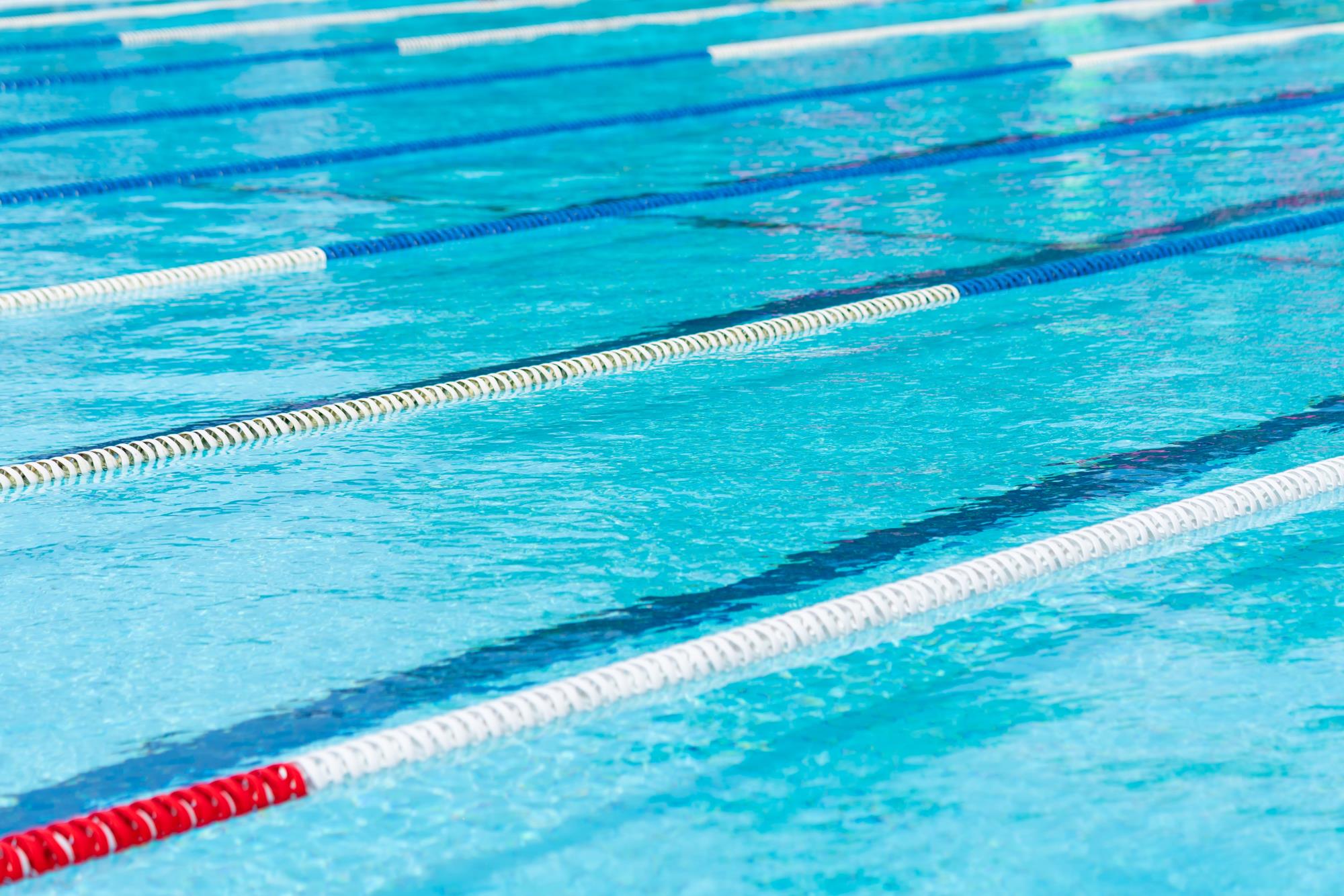 Lap swim pool stock image